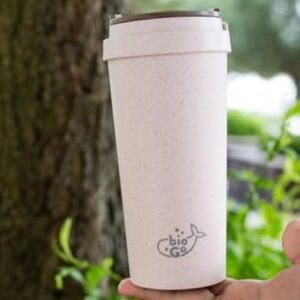 Cream Reusable Coffee Tumbler - Eco-Friendly Travel Mug